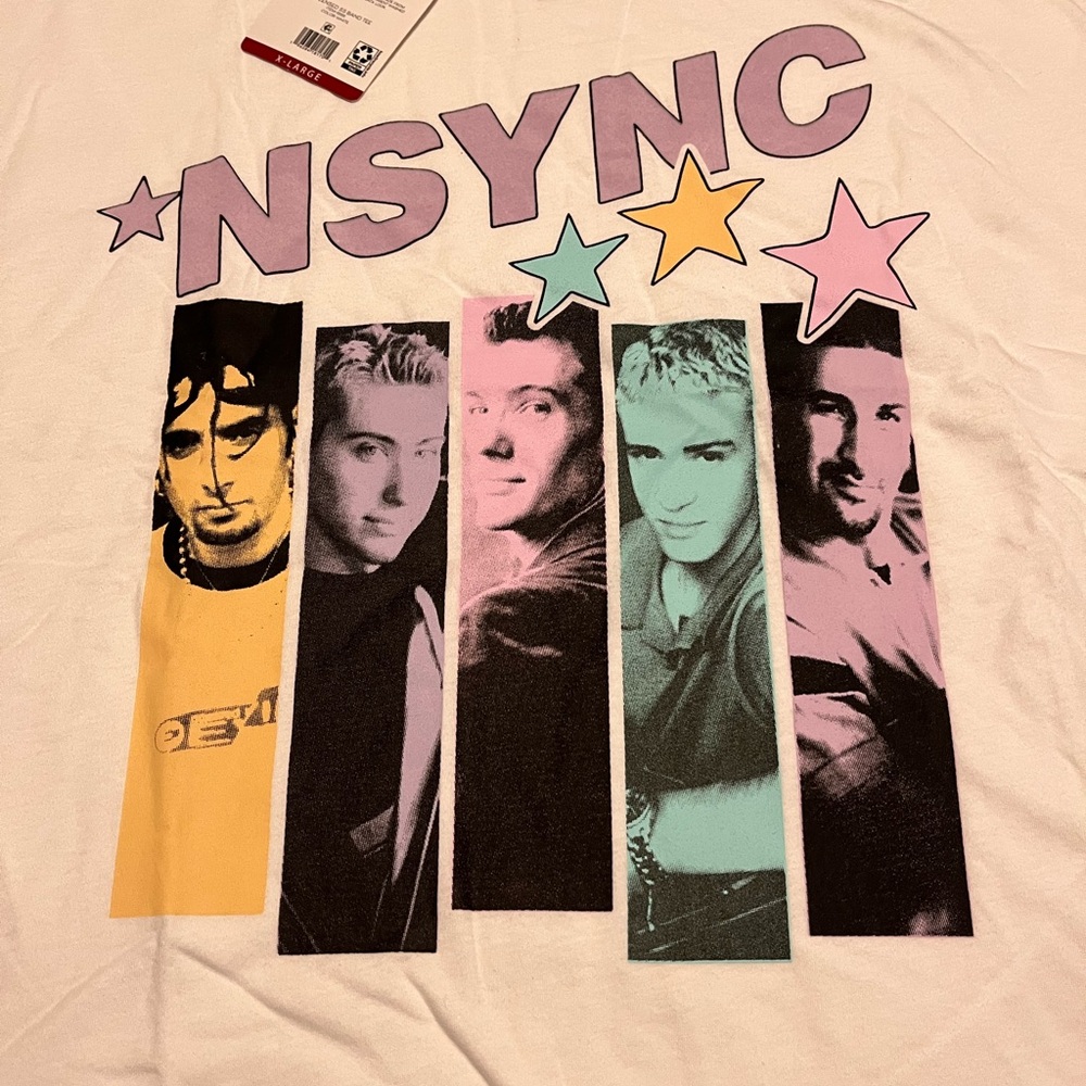 NSYNC Licensed Graphic Short Sleeve Women's T-Shirt Multiple Sizes NWT